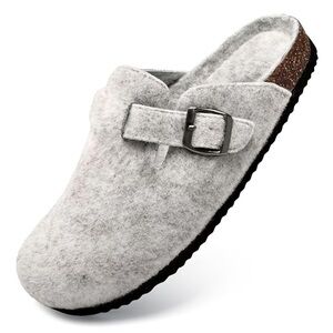 Torotto Womens Mens Clogs Cork Footbed Suede Slippers Arch Support NWOB
